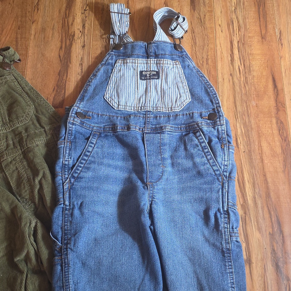 Carter's Overalls Childrens lot of 3 Corduroy Denim size 3T Jean - Picture 4 of 7